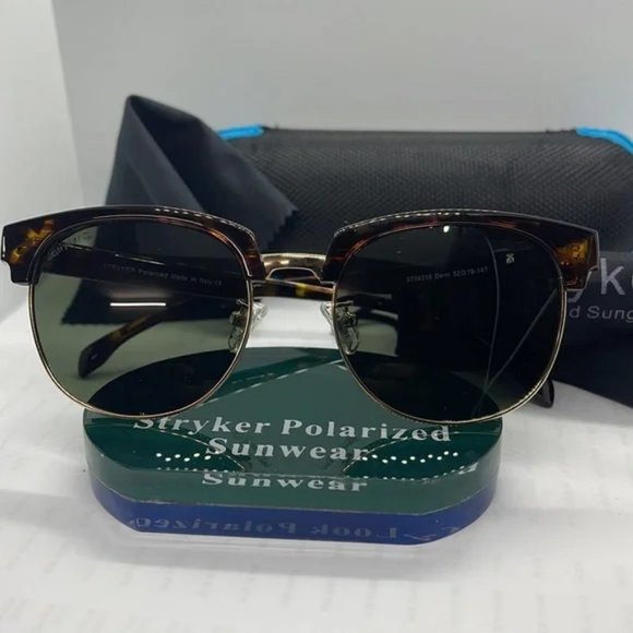 Stryker Other - BNIB Stryker Club Master style Polarized lenses Tortoise/Green lenses ST06219